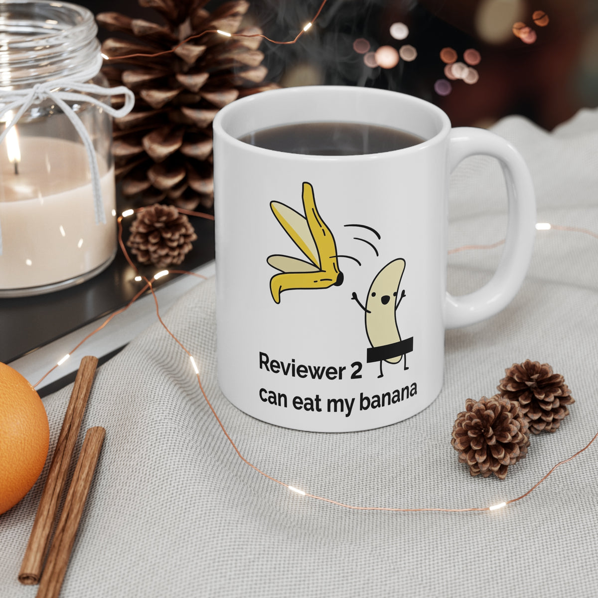 Reviewer 2 Can Eat my Banana 11oz Mug