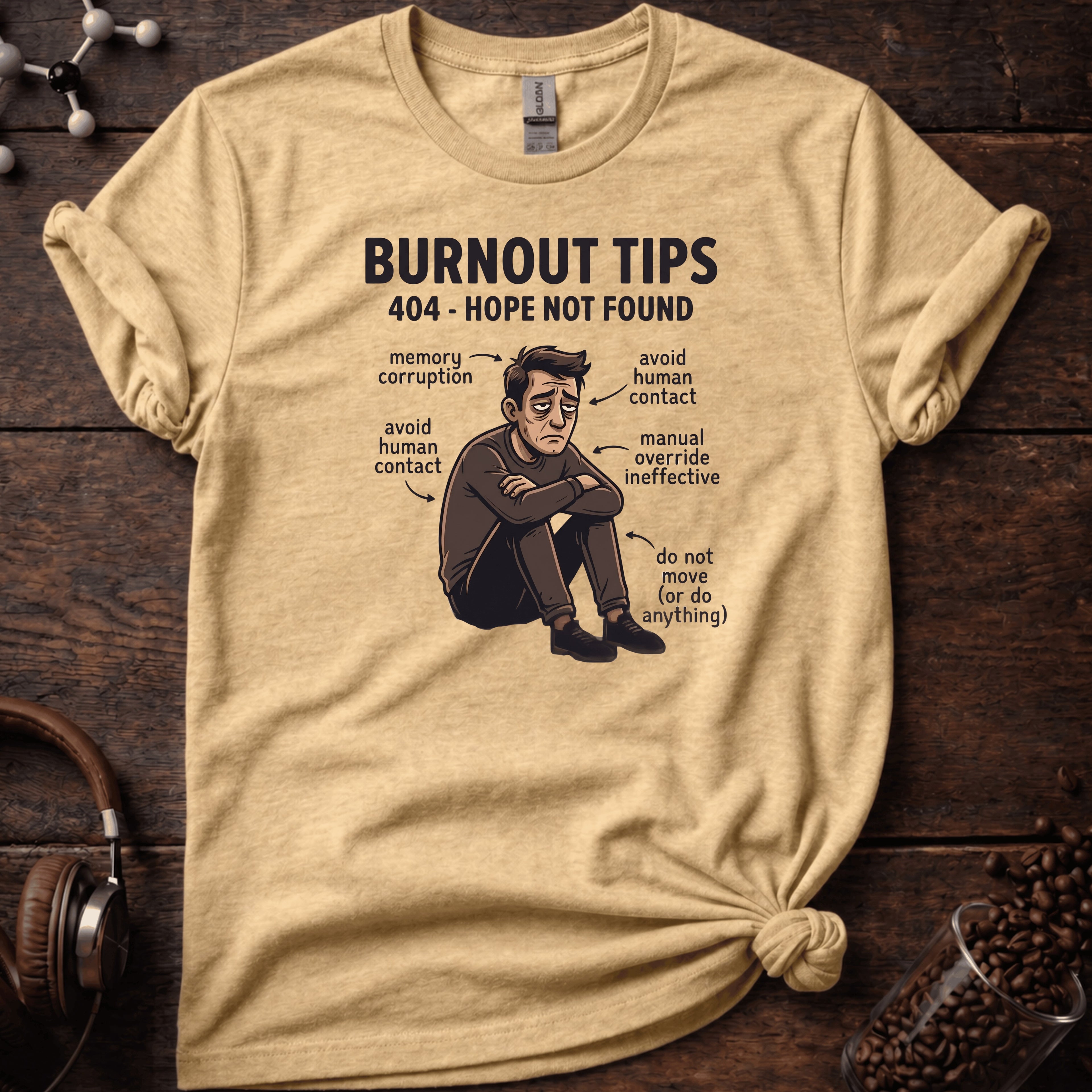 Burn out tips Tee