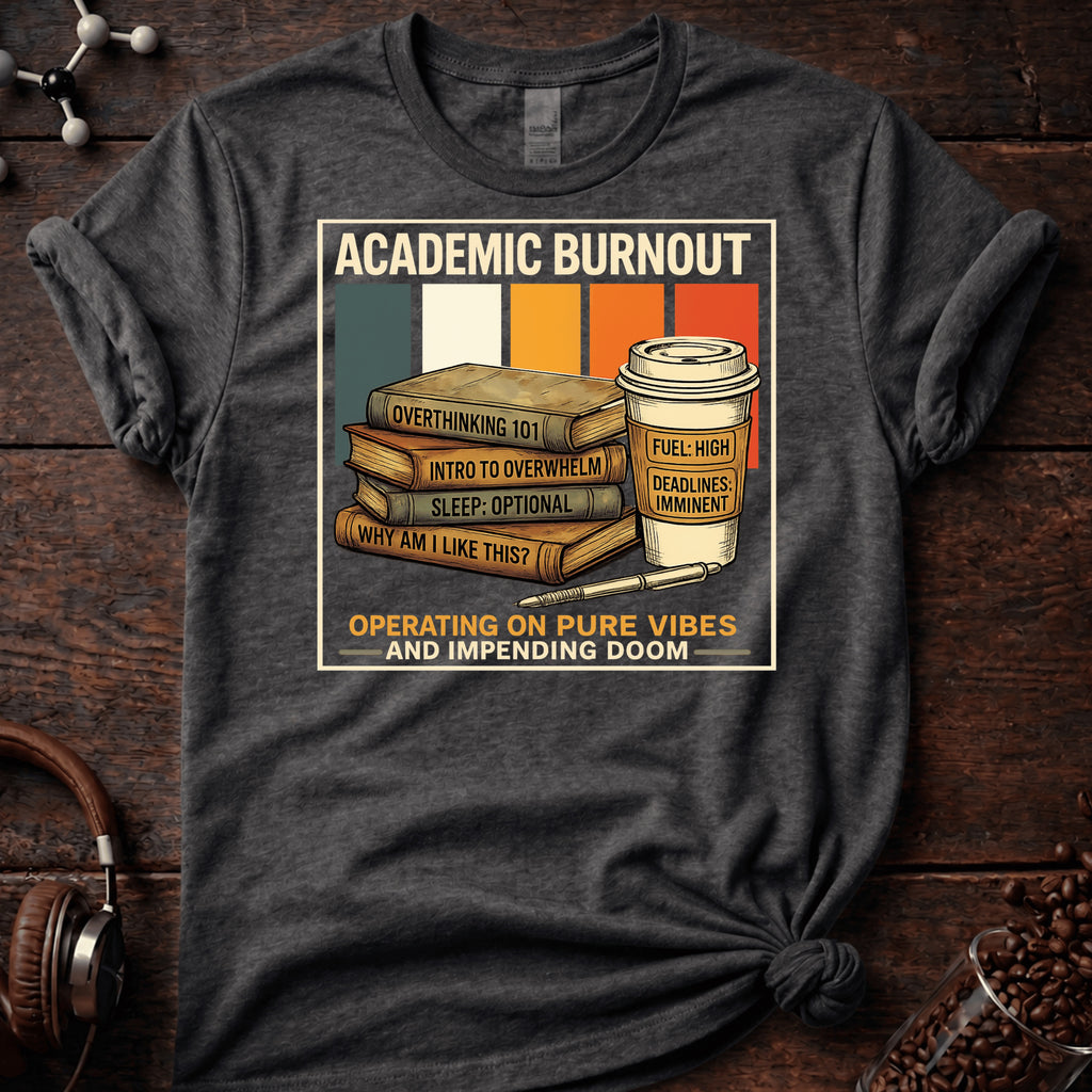 Academic Burnout Operating on Pure Vibes Tee