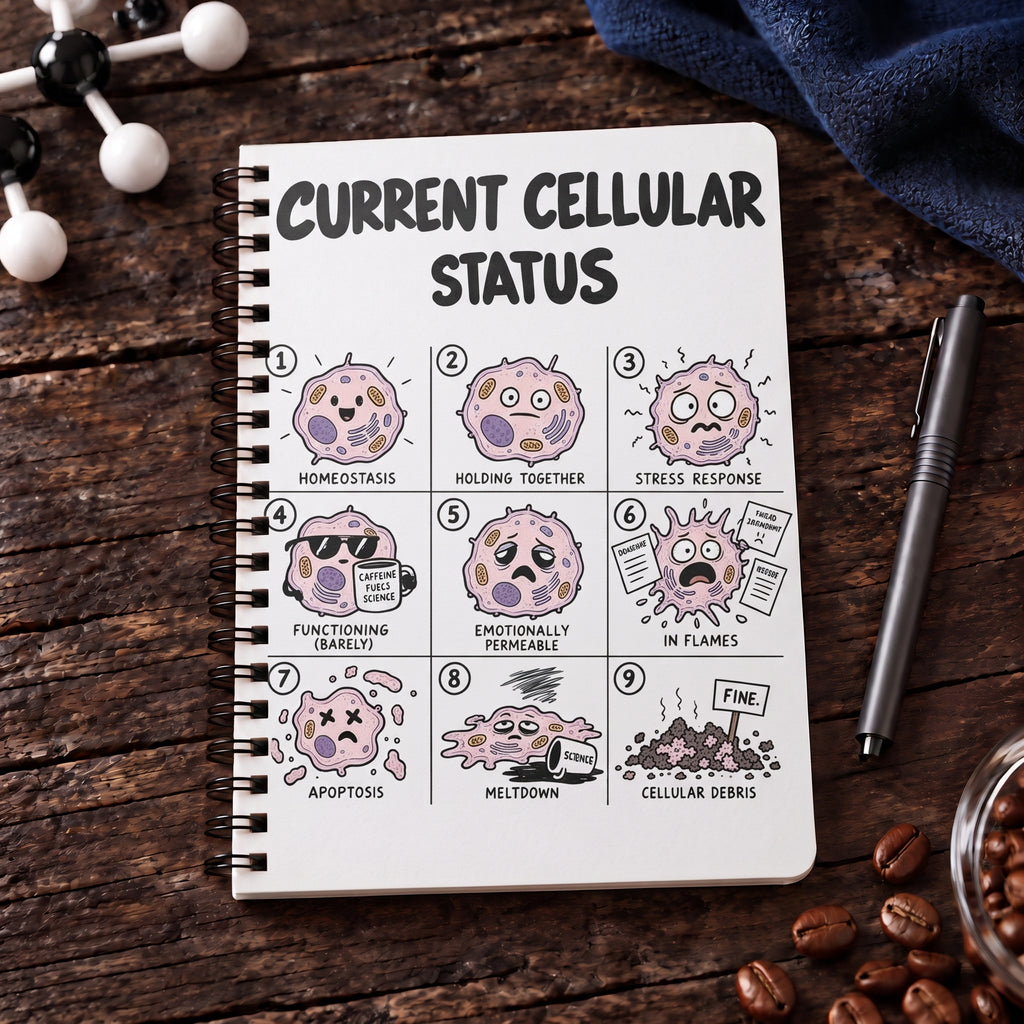 Current Cellular Status A5 Spiral Notebook