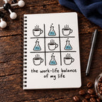 The Work‑Life Balance A5 Spiral Notebook