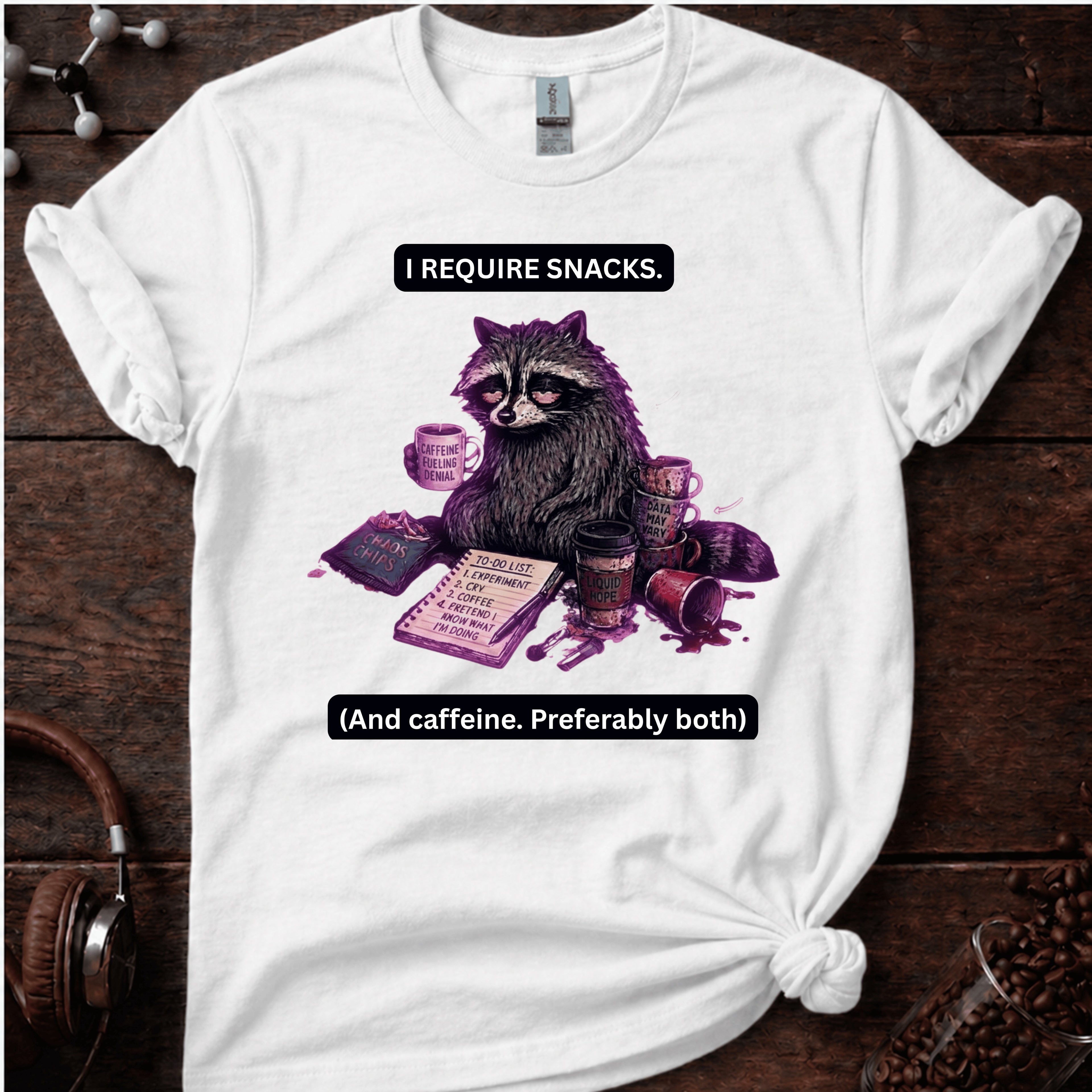 I Require Snacks Tee