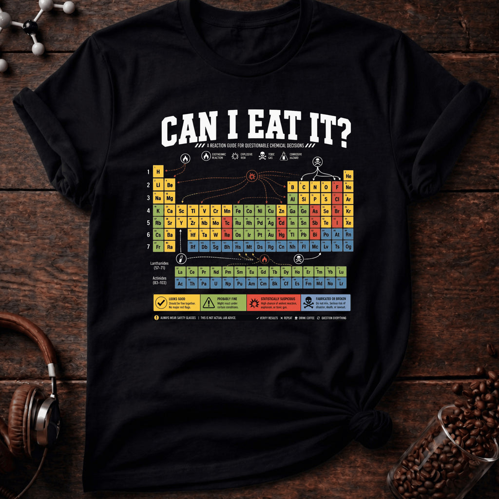 Can I Eat It (white) Tee