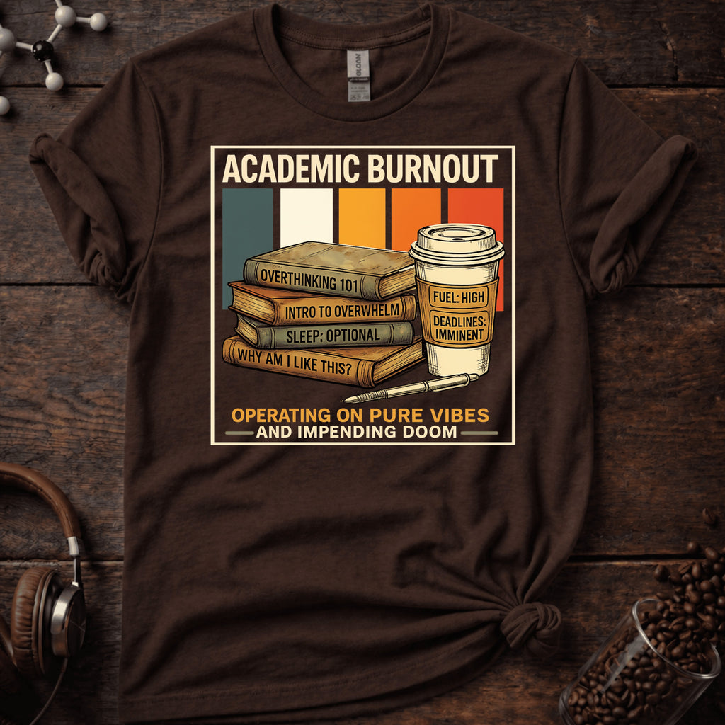 Academic Burnout Operating on Pure Vibes Tee
