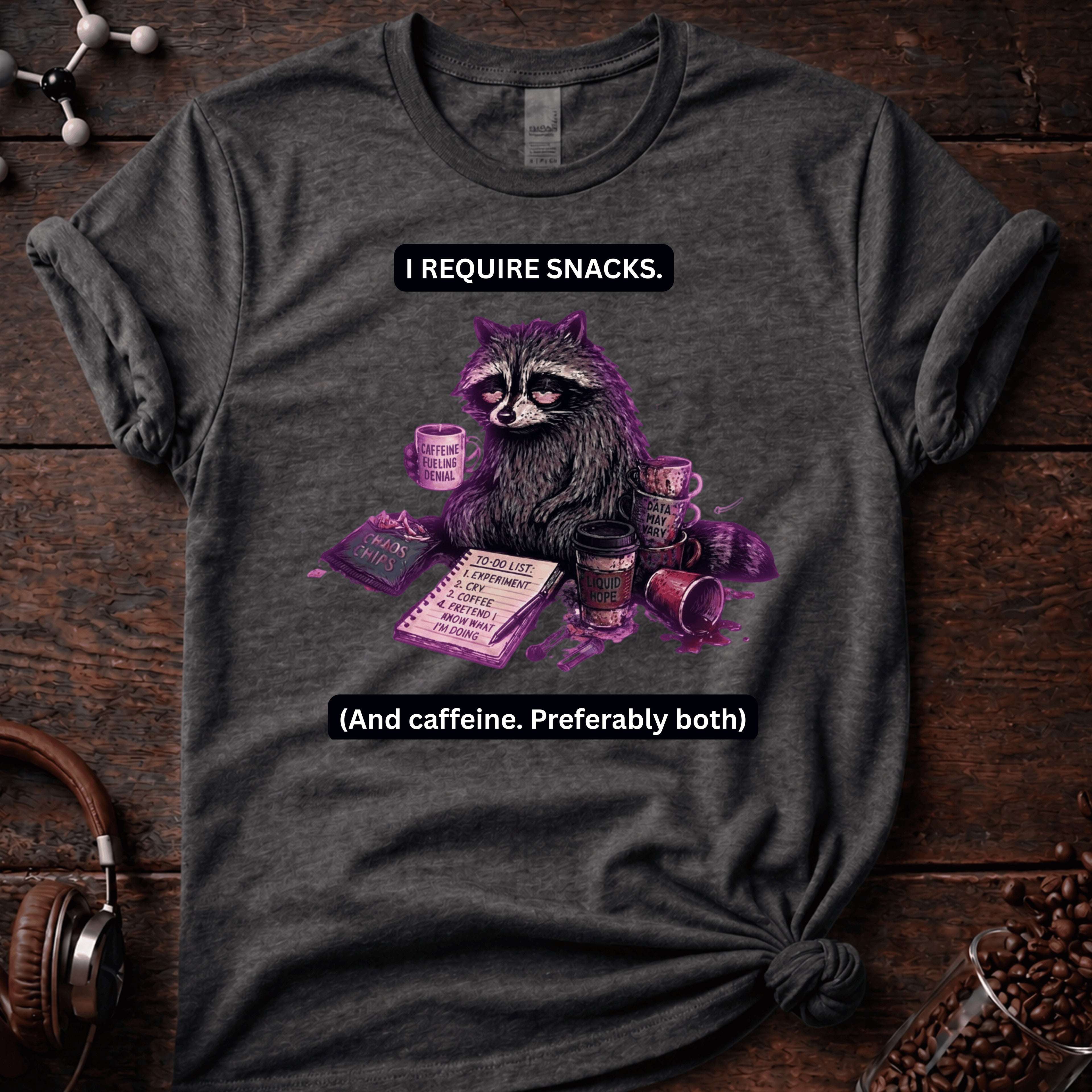 I Require Snacks Tee