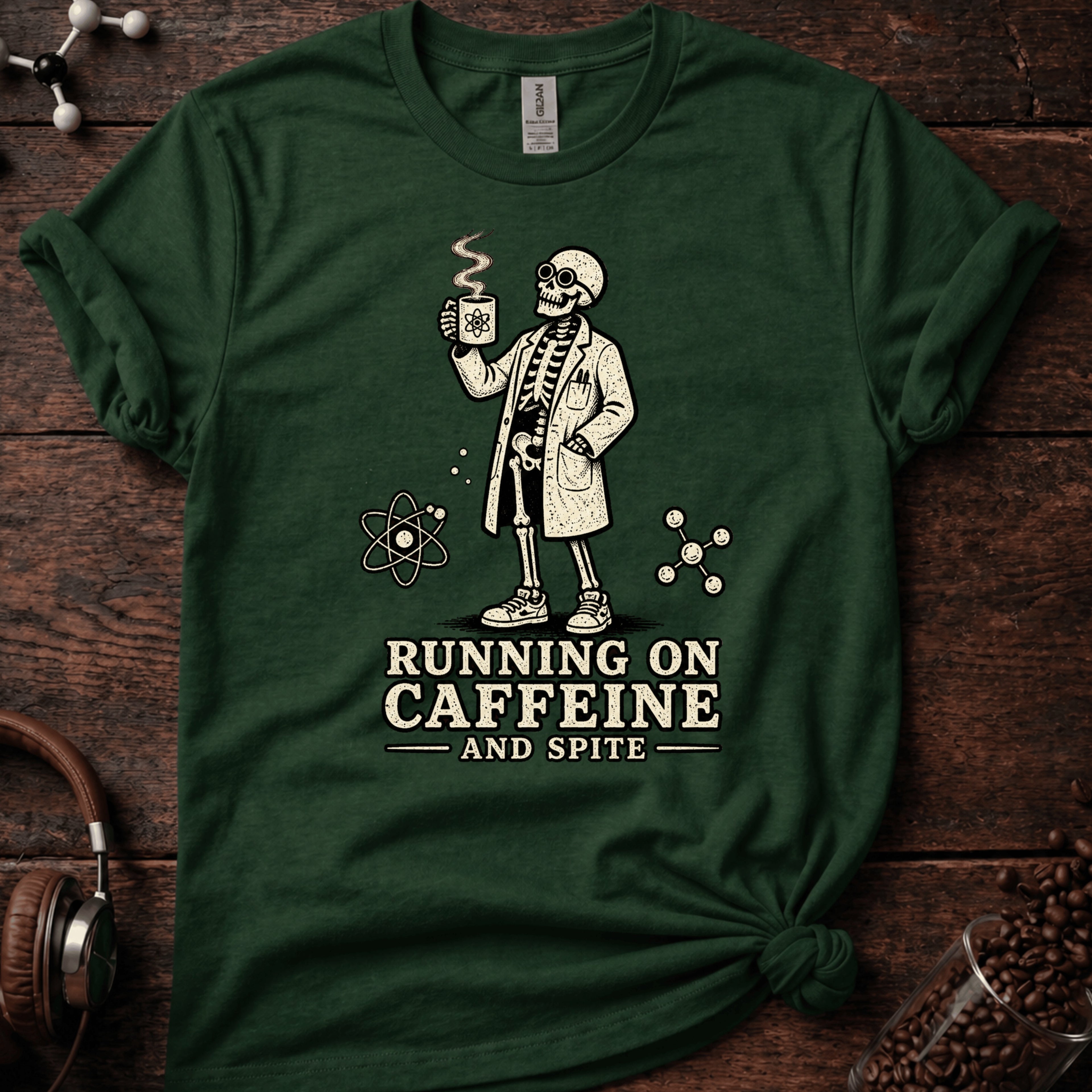 Running on Caffeine and Spite Tee