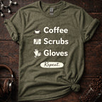 Coffee Scrubs and Gloves Tee