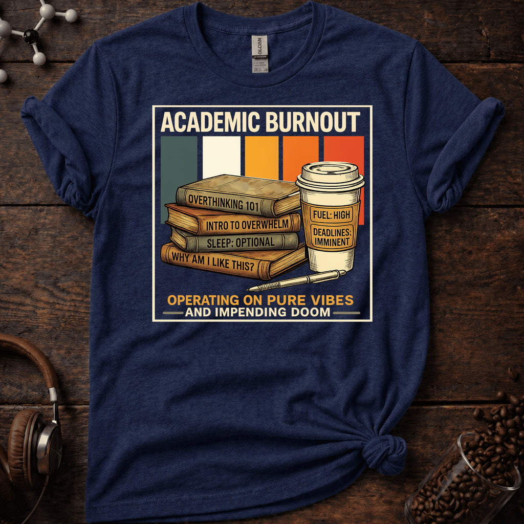 Academic Burnout Operating on Pure Vibes Tee