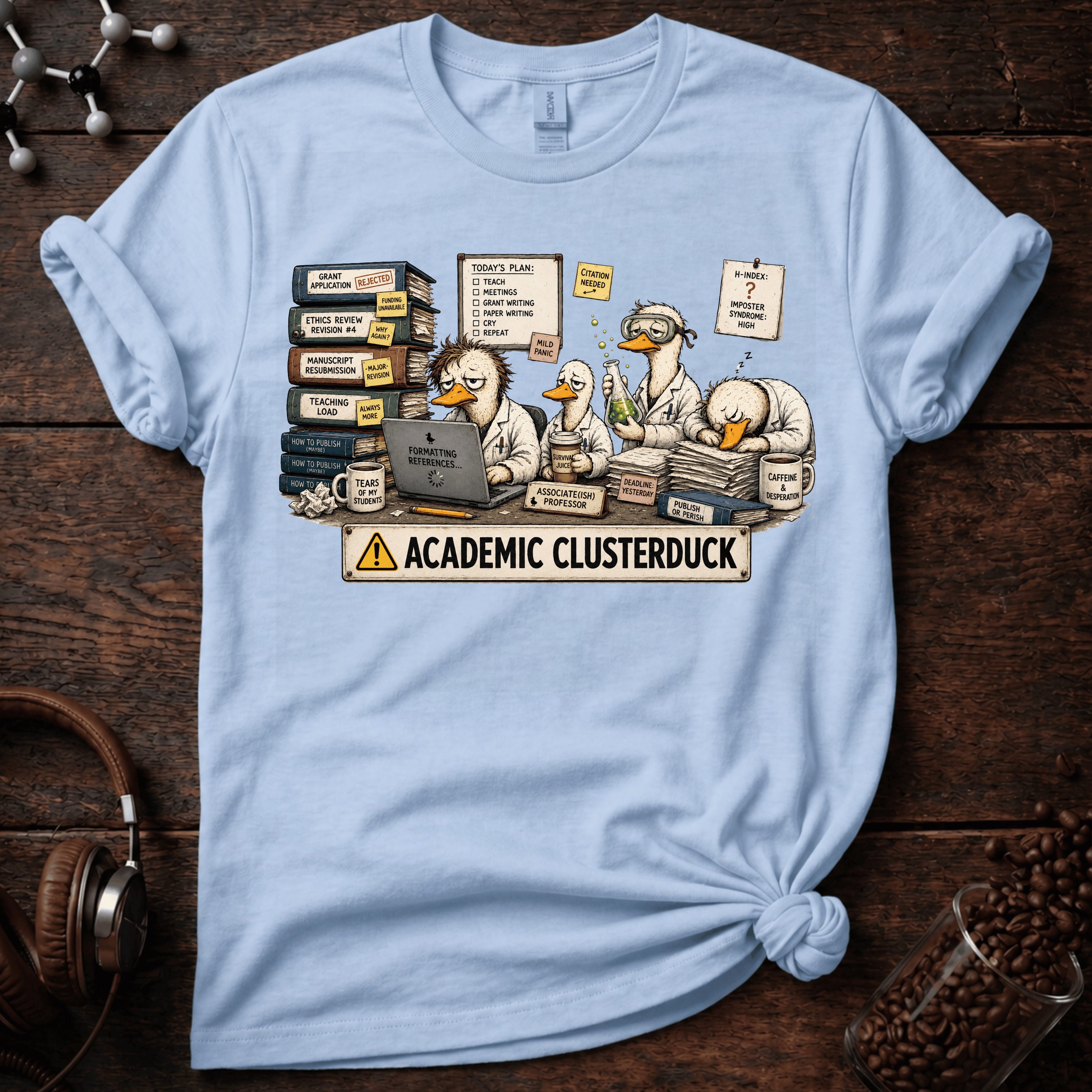 Academic Clusterduck Tee
