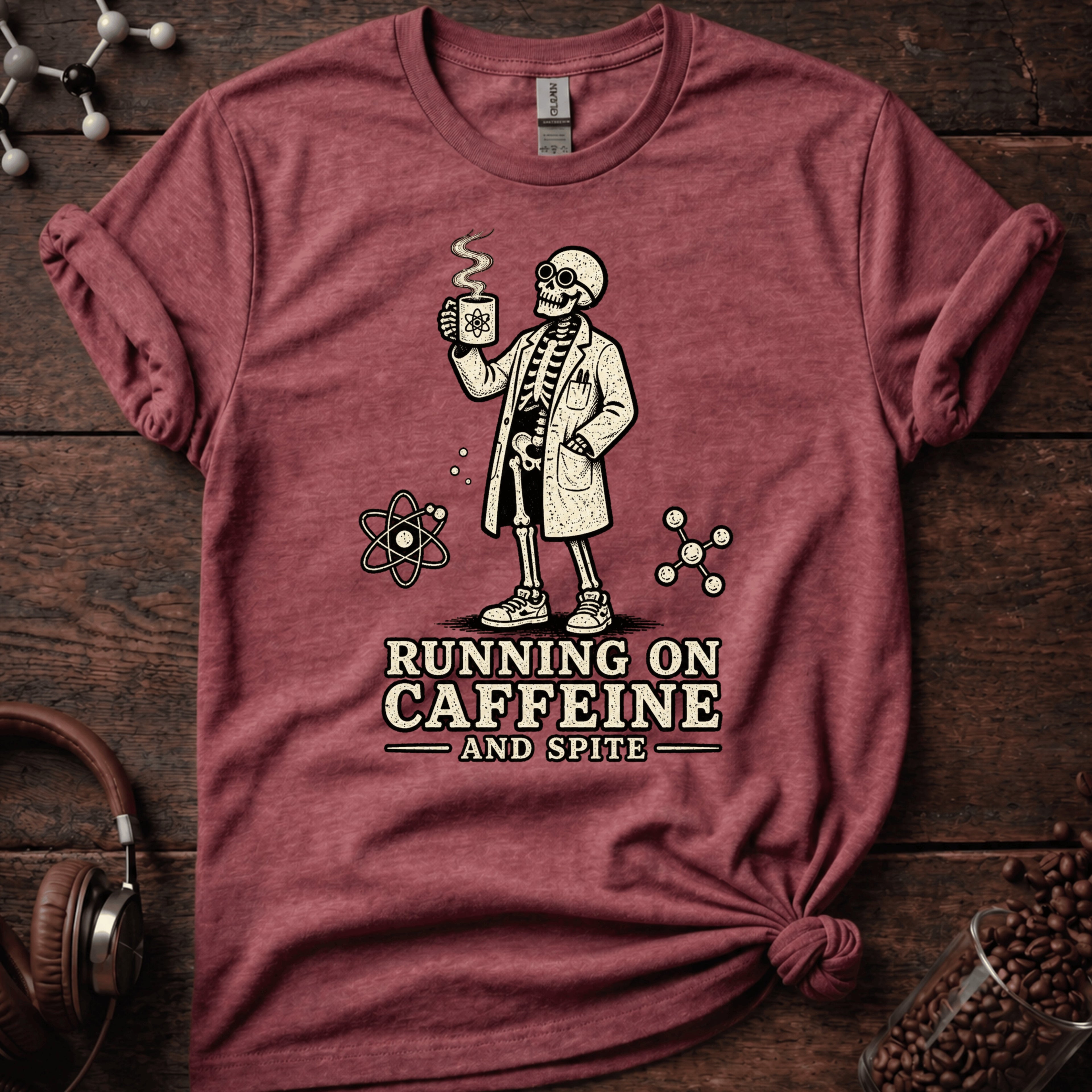 Running on Caffeine and Spite Tee