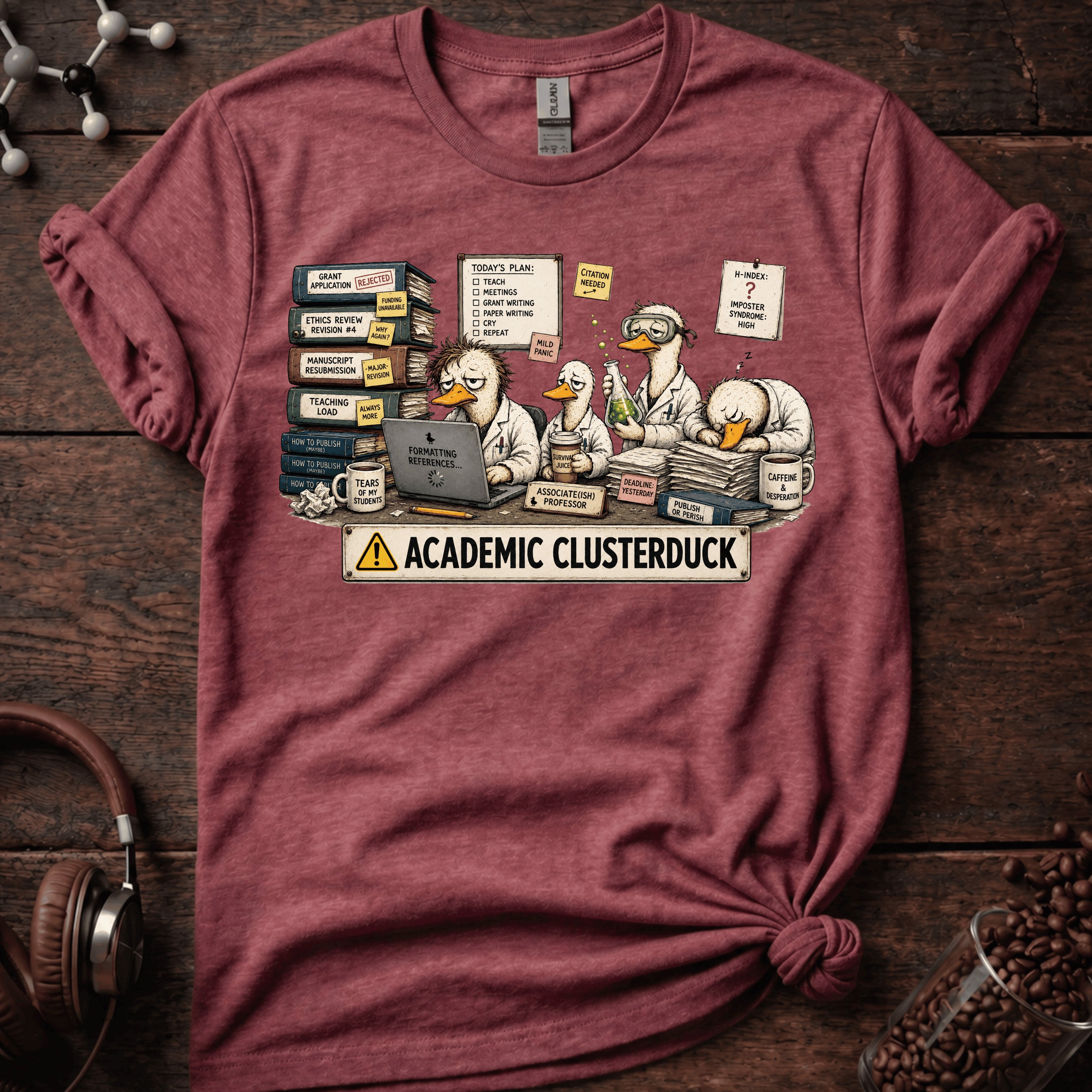 Academic Clusterduck Tee