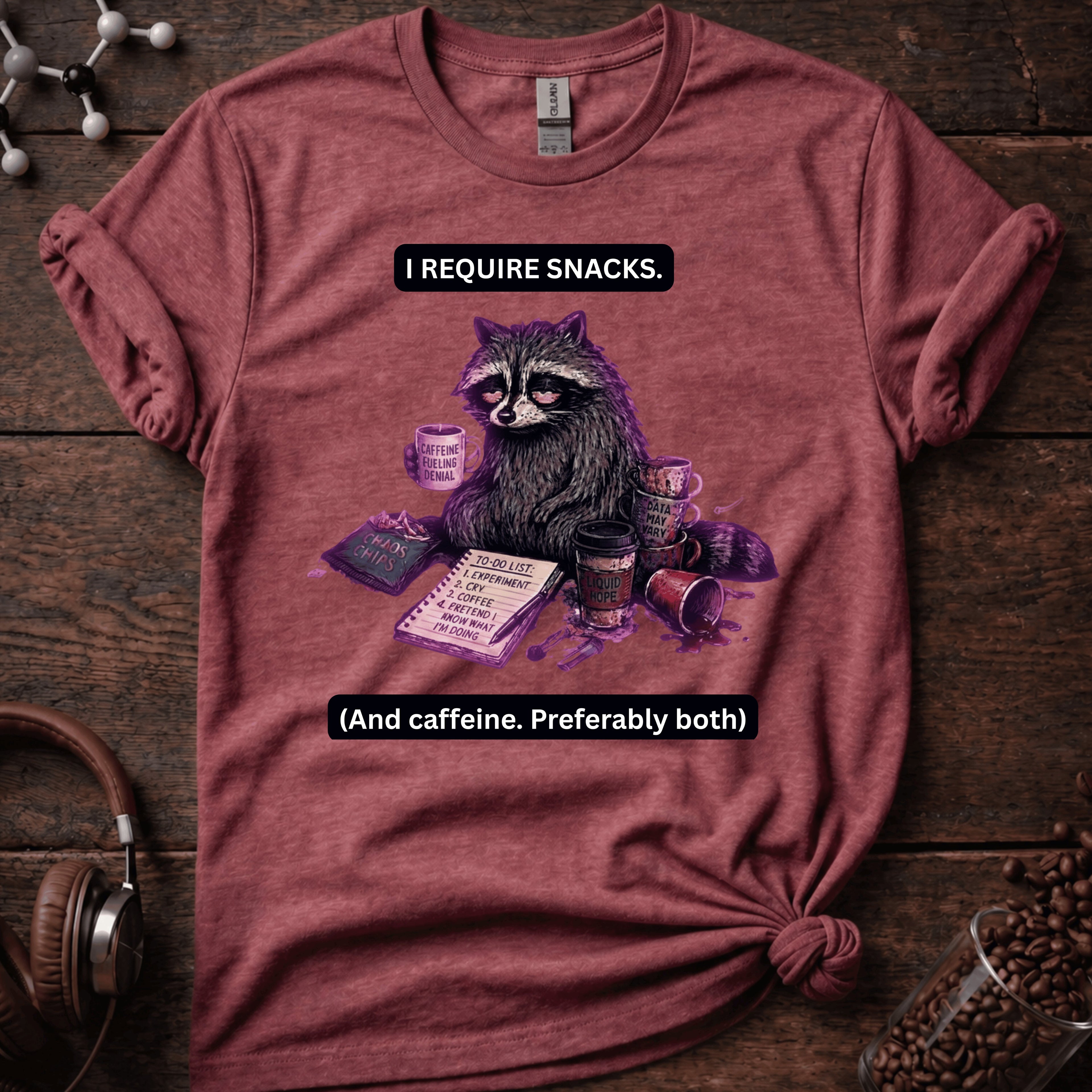I Require Snacks Tee