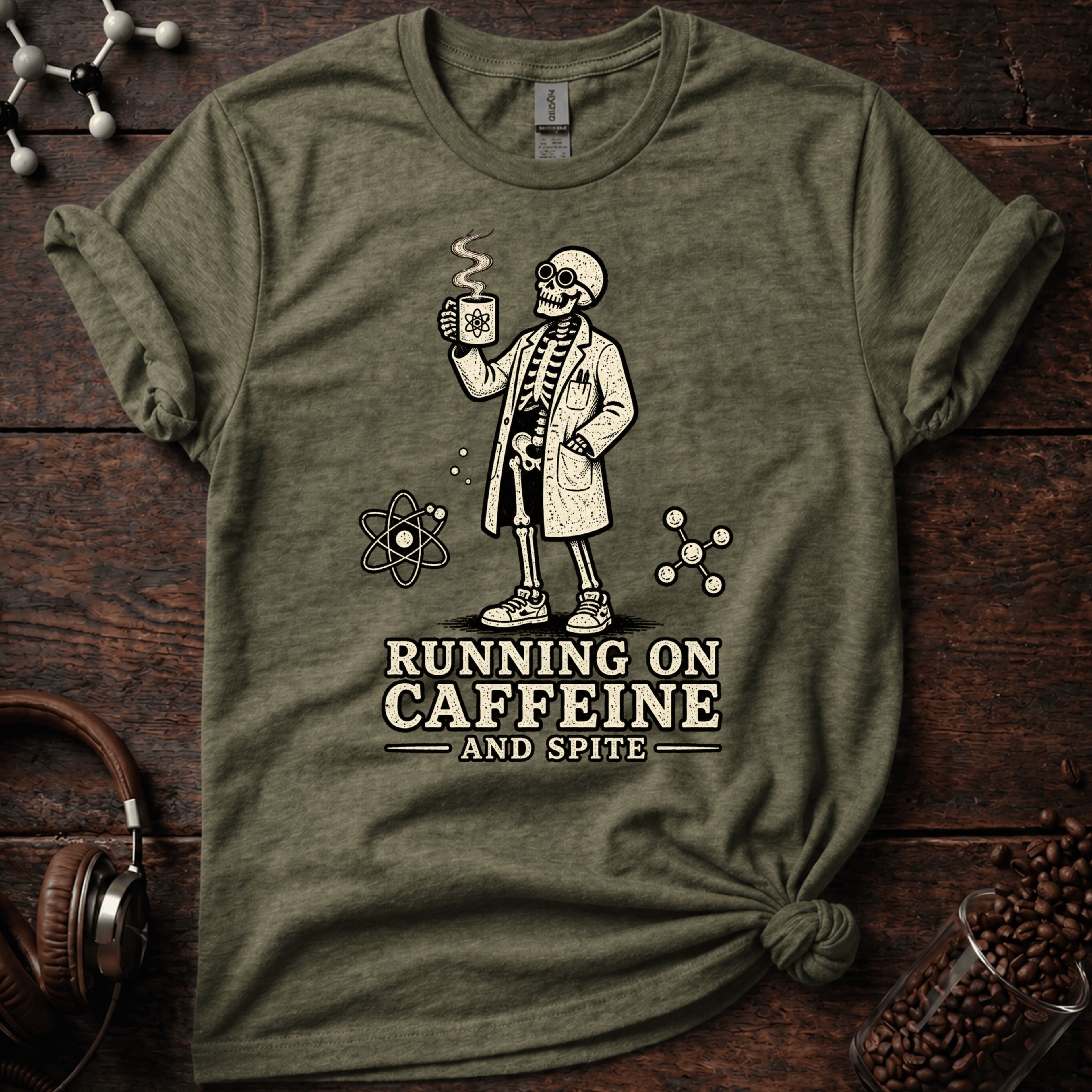 Running on Caffeine and Spite Tee