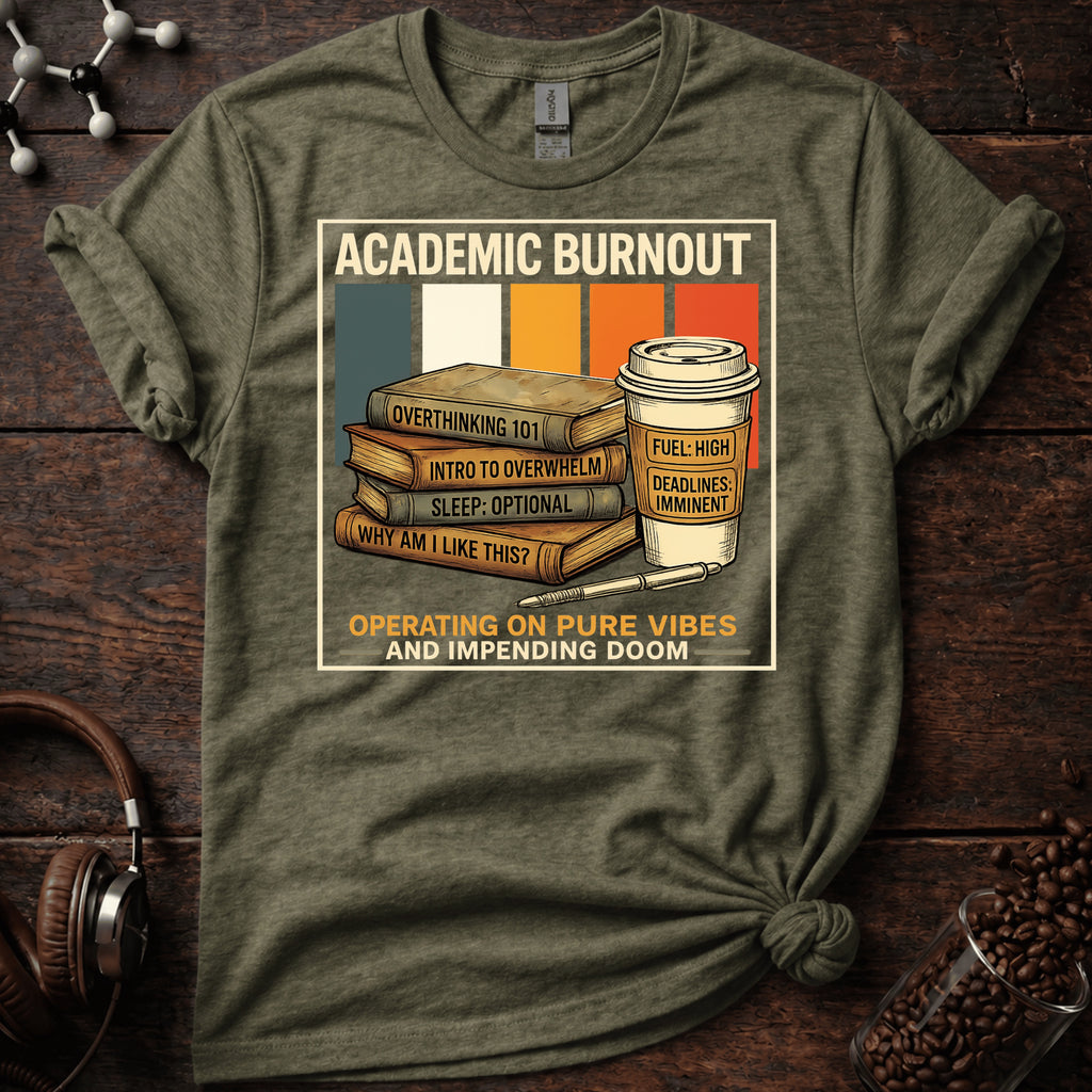 Academic Burnout Operating on Pure Vibes Tee