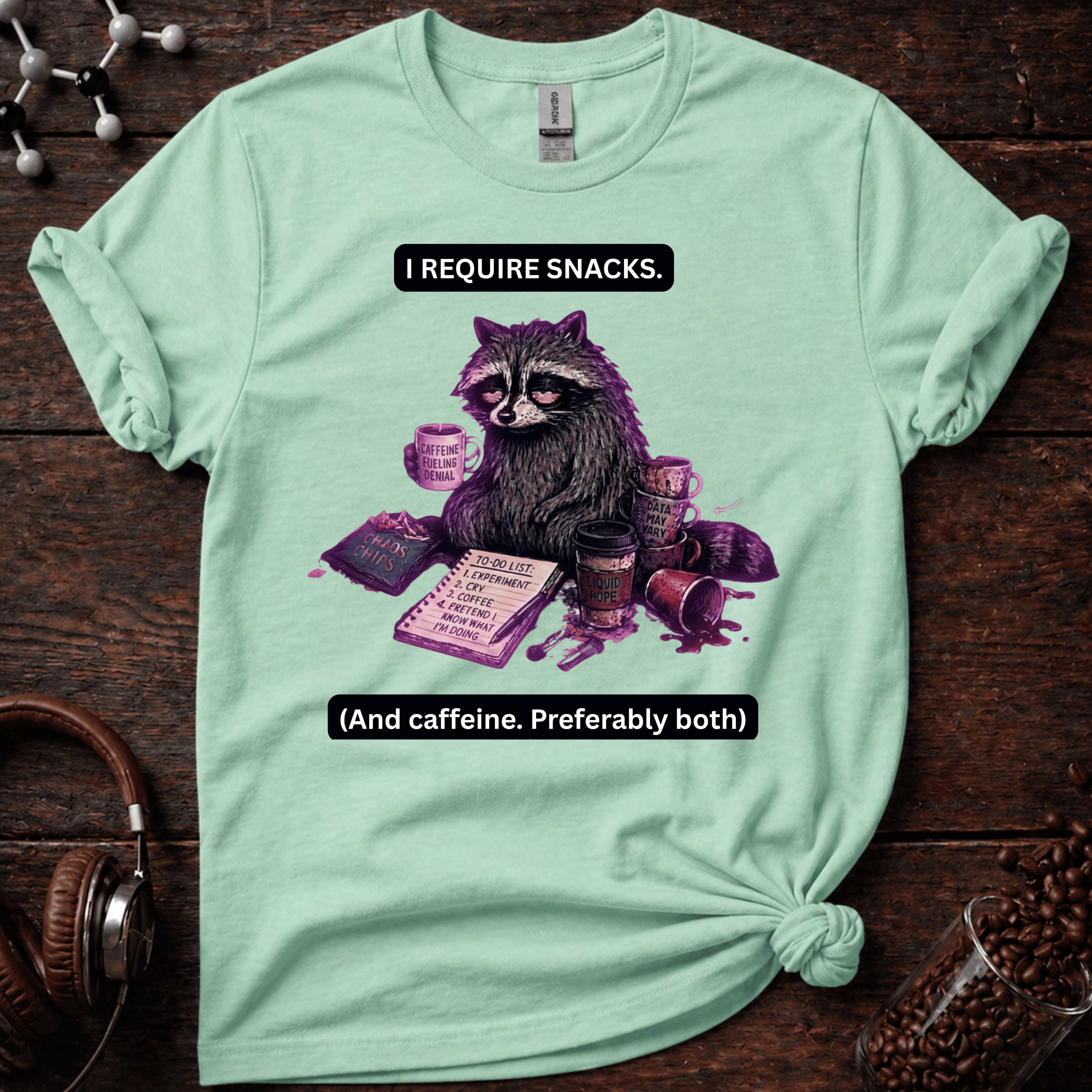 I Require Snacks Tee
