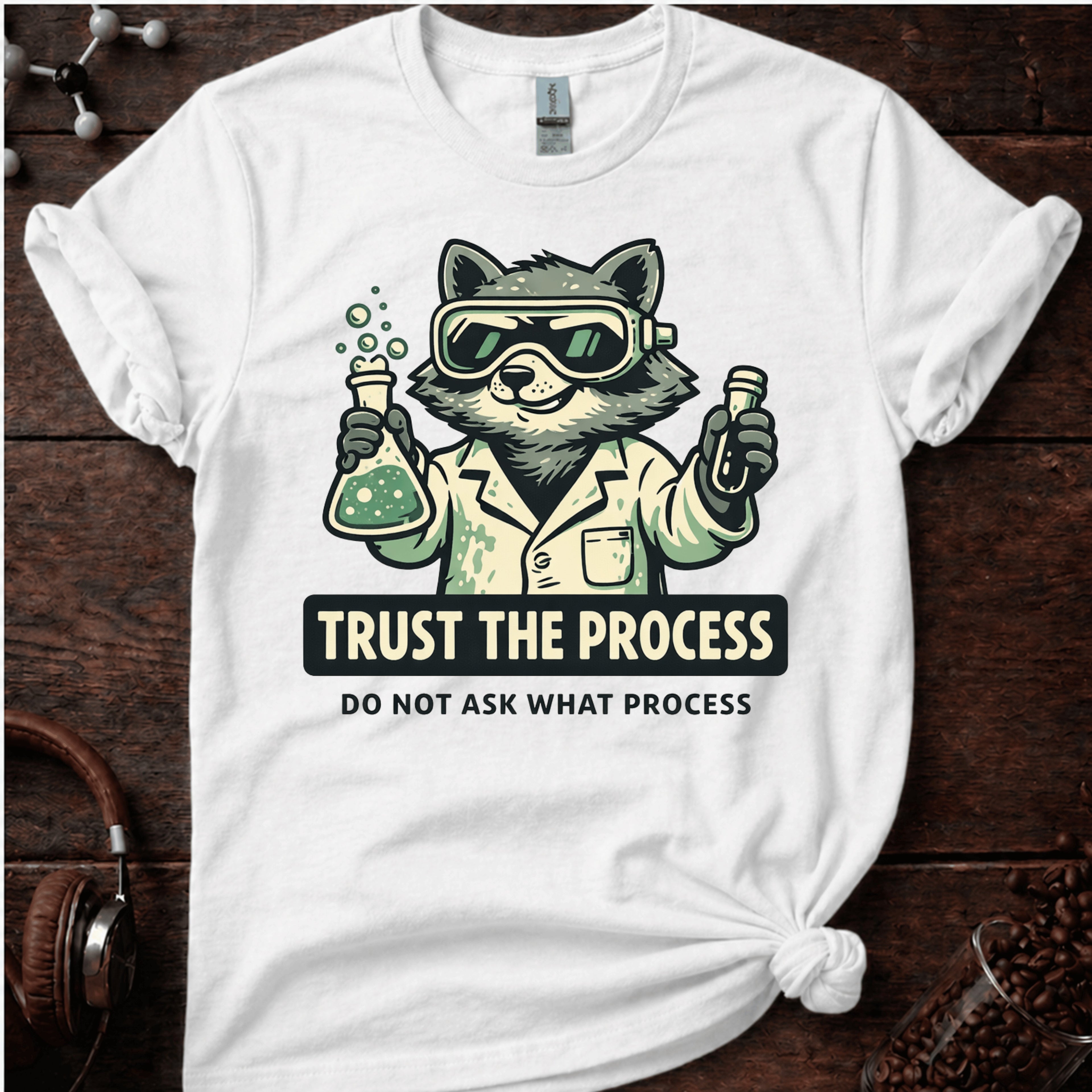 Trust The Process Raccoon T-Shirt